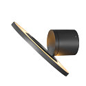 SLV Wandarmatuur voor buitenshuis I-RING rond, schakelbaar, met diffuser, cardanisch draaien IP65, antraciet 