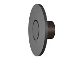 SLV Wandarmatuur voor buitenshuis I-RING rond, schakelbaar, met diffuser, cardanisch draaien IP65, antraciet 