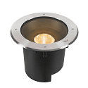 SLV Vloerinbouwarmatuur DASAR� XL rond, draaibaar, DALI aanstuurbaar, begaanbaar IP65 / IP67, rvs dimbaar