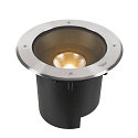 SLV Vloerinbouwarmatuur DASAR� XL rond, draaibaar, DALI aanstuurbaar, begaanbaar IP65 / IP67, rvs dimbaar