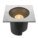 SLV Vloerinbouwarmatuur DASAR� XL hoekig, draaibaar, DALI aanstuurbaar, begaanbaar IP65 / IP67, rvs dimbaar
