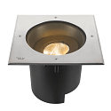 SLV Vloerinbouwarmatuur DASAR� XL hoekig, draaibaar, DALI aanstuurbaar, begaanbaar IP65 / IP67, rvs dimbaar