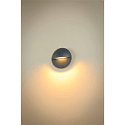 SLV outdoor wall luminaire LID II  SINGLE round, rigid, CCT Switch IP65, anthracite, mat dimmable