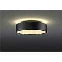 wall and ceiling luminaire MEDO� PRO 30 round, DALI controllable IP50, black dimmable