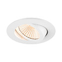 Plafondinbouwarmatuur NEW TRIA� 68 rond IP20, wit dimbaar