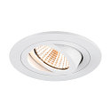 Plafondinbouwarmatuur NEW TRIA� 75 rond IP20, wit dimbaar