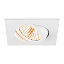 SLV ceiling recessed luminaire NEW TRIA® UNIVERSAL square IP20, white dimmable