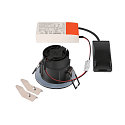 SLV Plafondinbouwarmatuur NEW TRIA� UNIVERSAL rond IP20 / IP65, zwart dimbaar
