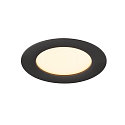 SLV Afdekking DOWNLIGHT V 100 plat, zwart