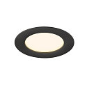 SLV Afdekking DOWNLIGHT V 100 plat, zwart