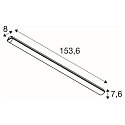 SLV Armatuur voor vochtige ruimten WATERPROOF V 1500 ON-OFF slagvast, schakelbaar IP66, grijs 