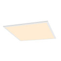 Plafondarmatuur PANEL V 600 ON-OFF CCT Switch, schakelbaar IP54 / IP40, wit, gelakt 