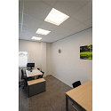 SLV Plafondarmatuur PANEL V 625 ON-OFF CCT Switch, schakelbaar IP54 / IP40, wit, gelakt 