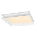 SLV ceiling luminaire PANEL V 600 DALI DALI controllable, CCT Switch, UGR < 19 IP54 / IP40, white, lacquered dimmable