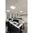 SLV Plafondarmatuur PANEL V 625 DALI DALI aanstuurbaar, CCT Switch, UGR < 19 IP54 / IP40, wit, gelakt dimbaar