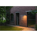 SLV Wandarmatuur voor buitenshuis R-CUBE rond, CCT Switch, cardanisch draaien IP65, antraciet dimbaar