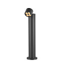 Staande armatuur voor buiten R-CUBE 75 rond, CCT Switch, cardanisch draaien IP65, antraciet dimbaar