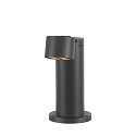 SLV Sokkelarmatuur R-CUBE 35 rond, CCT Switch, cardanisch draaien IP65, antraciet dimbaar