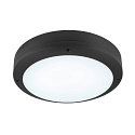 Wand- en plafondarmatuur OUTDOOR BULKHEAD V 360 CCT Switch, slagvast, schakelbaar IP65, zwart, gelakt 