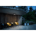 SLV Wand- en plafondarmatuur OUTDOOR BULKHEAD V 360 HF met sensor, CCT Switch, slagvast, schakelbaar IP65, zwart, gelakt 