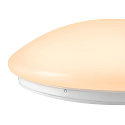 SLV wall and ceiling luminaire SURFACE V 390 CCT Switch, switchable, multipower, cambered, wired through IP44, white 