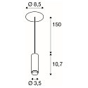 SLV pendant luminaire LALU� MIX&MATCH built-in version IP20, bronze dimmable