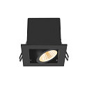 ceiling recessed luminaire KADUX SINGLE square IP20, black dimmable