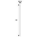 SLV Beveiligingskabel PANEL V 150CM, rvs