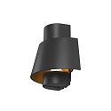 SLV Wandarmatuur voor buitenshuis PHOTONI halfrond, conisch E27 IP65, roest dimbaar