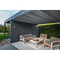 SLV Wandarmatuur voor buitenshuis PHOTONI halfrond, conisch E27 IP65, roest dimbaar