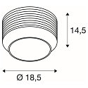 wall and ceiling luminaire PANTILO ROPE 19 cylindrical E27 IP20, gold dimmable