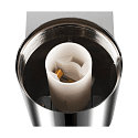 SLV Wandarmatuur VARYT rond E14 IP44, chroom