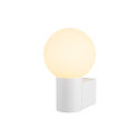 Wandarmatuur VARYT rond E14 IP44, wit