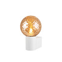 SLV Wandarmatuur VARYT rond E14 IP44, wit
