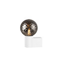 SLV Wandarmatuur VARYT rond E14 IP44, wit