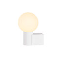 SLV Wandarmatuur VARYT rond E14 IP44, wit