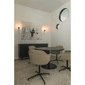 SLV Wandarmatuur VARYT rond E14 IP44, zwart