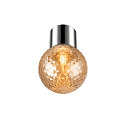 SLV Plafondarmatuur VARYT rond E14 IP44, chroom