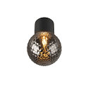 SLV Plafondarmatuur VARYT rond E14 IP44, zwart