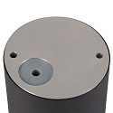 SLV Plafondarmatuur VARYT rond E14 IP44, zwart