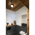 SLV wall and ceiling luminaire CYFT IP44, black dimmable