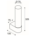 wall luminaire LYGANT SINGLE IP44, brass