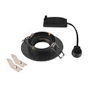 SLV ceiling recessed luminaire NEW TRIA� 75 XL round GU10 IP20, black