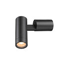 SLV Wandarmatuur S-TUBE GU10 IP65, zwart