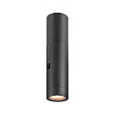 SLV Wandarmatuur S-TUBE GU10 IP65, zwart