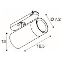3-fase spot TRACKSPOT V / 10-20W CCT Switch, schakelbaar, multipower, focusseerbaar IP20, wit 