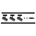 1-phase spot NOBLO� SPOT round, set of 3 IP20, black dimmable