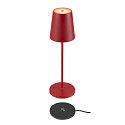 SLV Tafellamp op batterijen VINOLINA TWO IP65, rood dimbaar