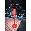 SLV Tafellamp op batterijen VINOLINA TWO 3-CCT 3-voudig, CCT Switch, met Touch-Dimmer, conisch, met Oplaadstation IP65, rood dimbaar