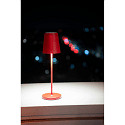 SLV Tafellamp op batterijen VINOLINA TWO 3-CCT 3-voudig, CCT Switch, met Touch-Dimmer, conisch, met Oplaadstation IP65, rood dimbaar